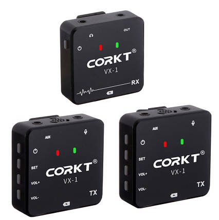 Мікрофон бездротовий цифровий 2.4 ГГц 35 м CORKT VX-1, фото 1