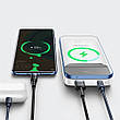 УМБ Power Bank (зовнішній акумулятор) з безпровідною зарядкою Baseus 10000 мАг Білий (PPMT-02), фото 8