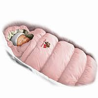 Демисезонный пуховый конверт для новорожденных inflated-a (розовый) Онтарио Бэби