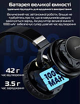 Бездротові Bluetooth навушники Picun B26 з функцією плеєра та RGB підсвічуванням Black, фото 3