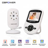 Видеоняня Baby Monitor Dbpower с режимом ночного видения и двусторонней связью дисплей 2.4 дюйма