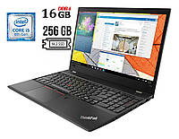 Ноутбук Lenovo ThinkPad T580/ 15.6" 1920x1080 Touch/ i5-8350U/ 16GB RAM/ 256GB SSD/ UHD 620/ Два АКБ