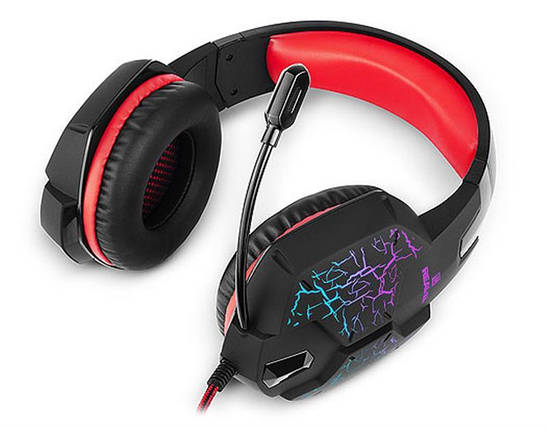 Навушники гарнітура накладні REAL-EL GDX-7750 Black/Red, фото 3
