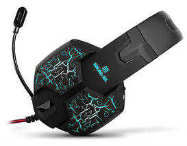 Навушники гарнітура накладні REAL-EL GDX-7750 Black/Red, фото 5