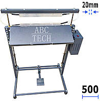 Напольный запайщик постоянного нагрева Еврошов 10/15/20х500мм Пайщик готовых пакетов ПН-500 Запайщик ABC Tech