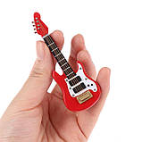 Масштабна модель гітари 1:12. Міні гітара. Гітара для ляльки 30х87 мм, фото 2