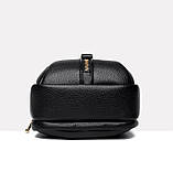 Жіноча чорна сумка крос боді 15х8х18 см. Маленька сумка. Сумка через плече, фото 6