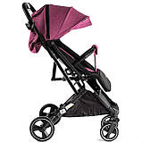 Коляска прогулянкова дитяча (підсклянник, телескопічна ручка) JOY Comfort L-30201 Фіолетовий, фото 4