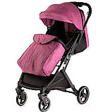 Коляска прогулянкова дитяча (підсклянник, телескопічна ручка) JOY Comfort L-30201 Фіолетовий, фото 7
