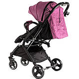 Коляска прогулянкова дитяча (підсклянник, телескопічна ручка) JOY Comfort L-30201 Фіолетовий, фото 8