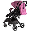 Коляска прогулянкова дитяча (підсклянник, телескопічна ручка) JOY Comfort L-30201 Фіолетовий, фото 6