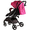 Коляска прогулянкова дитяча (підсклянник, телескопічна ручка) JOY Comfort L-20115 Рожевий, фото 6
