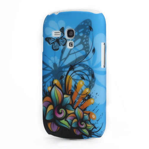 Чохол пластиковий "Colourful Flower Butterfly" на Samsung Galaxy S 3 mini III I8190