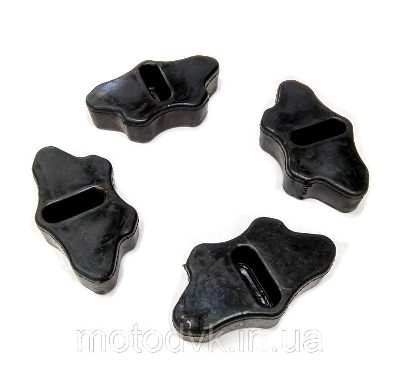 Гумки демпфера заднього колеса мотоцикла Zongshen, Musstang, Shineray 150-200 с, (к-т 4 штуки)