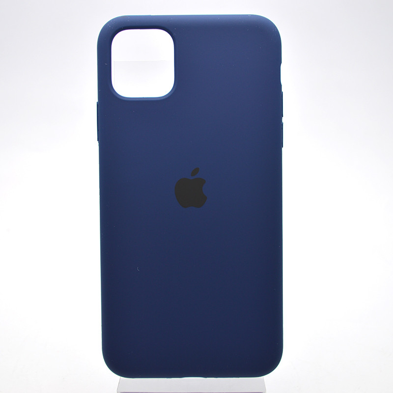 Чохол накладка Silicon Case Full Cover для iPhone 11 Pro Max Dark Blue Темно-синій, фото 1