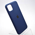 Чохол накладка Silicon Case Full Cover для iPhone 11 Pro Max Dark Blue Темно-синій, фото 2