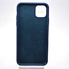 Чохол накладка Silicon Case Full Cover для iPhone 11 Pro Max Dark Blue Темно-синій, фото 4