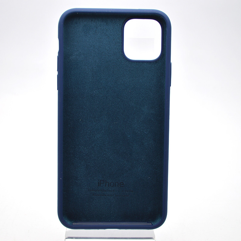 Чохол накладка Silicon Case Full Cover для iPhone 11 Pro Max Dark Blue Темно-синій, фото 4