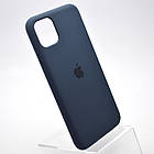 Чохол накладка Silicon Case Full Cover for iPhone 11 Pro Max Midnight Blue Синій, фото 2