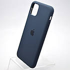 Чохол накладка Silicon Case Full Cover for iPhone 11 Pro Max Midnight Blue Синій, фото 3