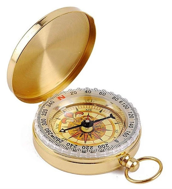 Туристичний компас рідинний з кришкою Kromatech 45 мм, фото 1