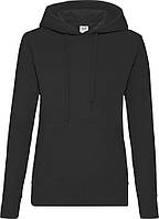 Худі Fruit of the Loom Hooded Sweat Ladies (Черный L)