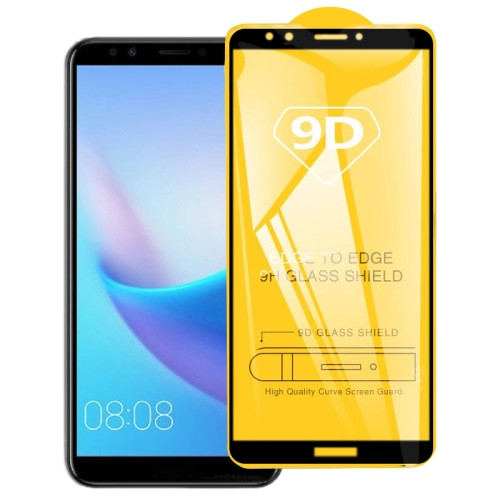 Захисне скло 9D для Huawei Y7 2018 / Y7 Prime 2018 / Y7 Pro 2018 Black