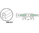Ущільнювач для душових кабін, перегородок (скло 8мм) HDL-212, фото 2
