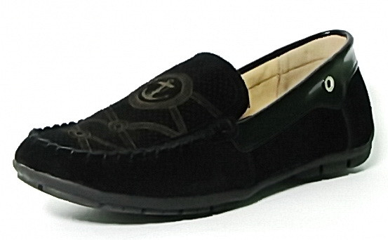 Чорні туфлі мокасини дитячі для хлопчика до школи 5517 чорні Шалунишка. Розмір 36