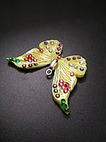 Кулон різнобарвний метелик із полімерної глини для дівчини