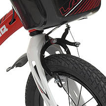 Велосипед дитячий двоколісний з кошиком PROF1 WLN1450D-3N 14 дюймів Червоний, фото 5