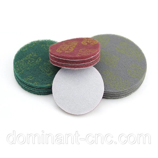 Круг шліфувальний скотч брайт на липучці 125 мм (Р 240,Р 320,Р 600)