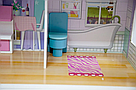 Ляльковий будиночок дерев'яний з меблями дитячий ігровий трохповерховий будиночок для ляльок і пупсів Вілла Флоренция, фото 5