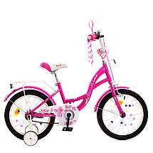 Дитячий двоколісний велосипед з багажником PROFI Butterfly Y1626-1 16 дюймів, фото 3