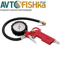 Пістолет підкачки з манометром Intertool