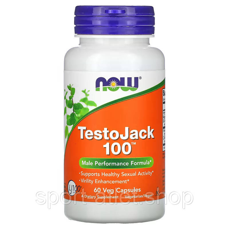 Стимулятор тестостерону NOW Testo Jack 100, 60 вегакапсул