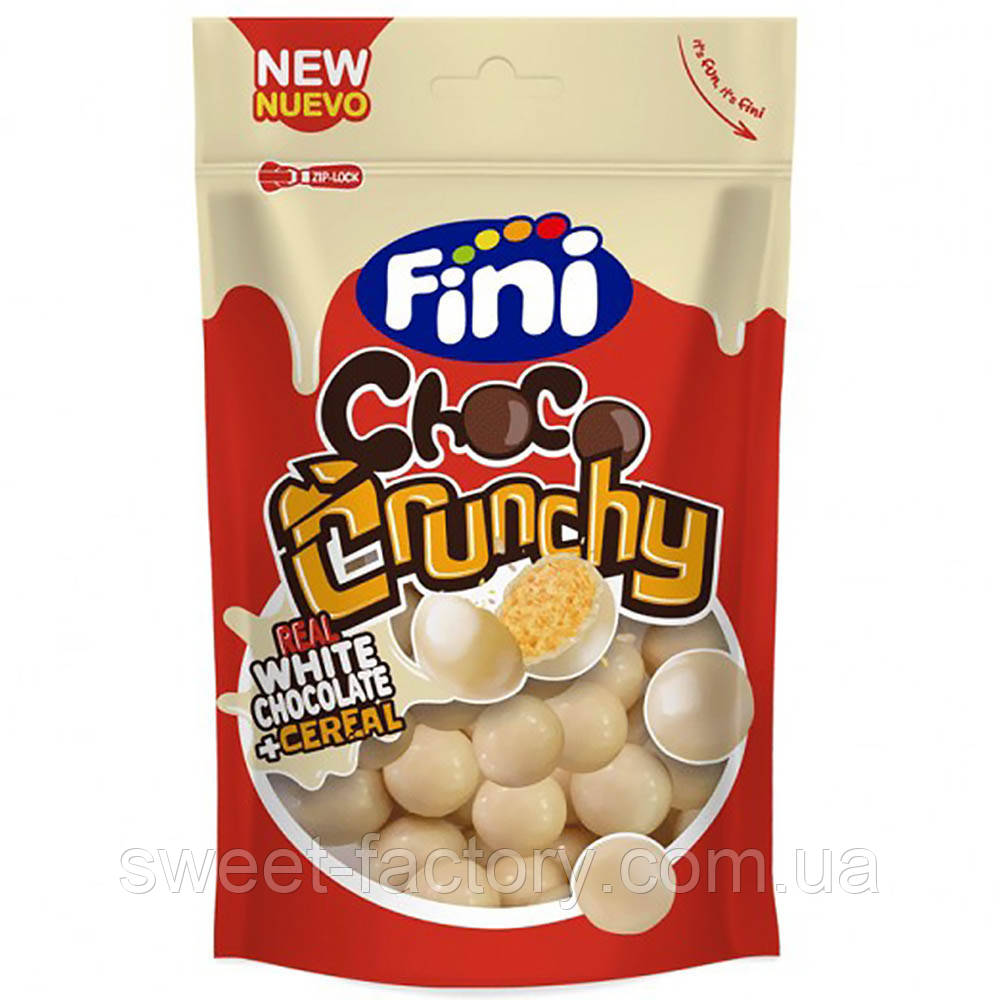 Хрусткі кульки в білому шоколаді Fini Choco Crunchy White 115g