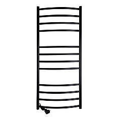 Рушникосушарка UNIO LDE EL 1200-500-12 BLK Драбинка Дуга Еліт електро чорна