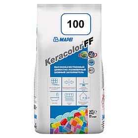 Фуга для швів Mapei Keracolor FF 100 білий 2кг