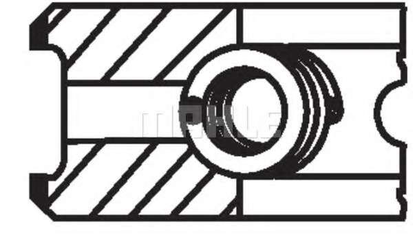 Комплект поршніх кілець MAHLE ORIGINAL RENULT CLIO II фургон (SB0/1/2_) 1.9 D (SB0J)