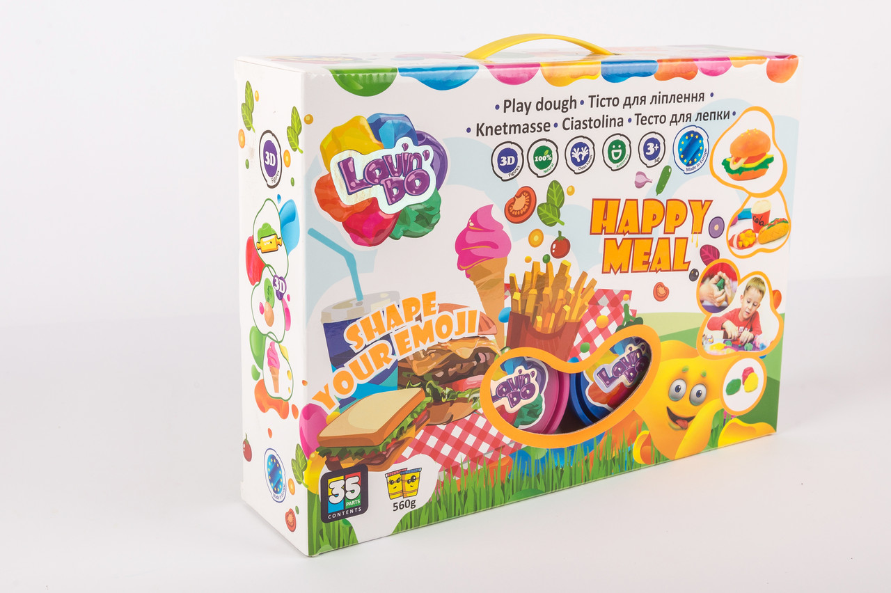 Набір тіста для ліплення Хеппі Міл ТМ Lovin'Do 11006 Happy Meal 3D молд формочки шприц пластилін Ловін До