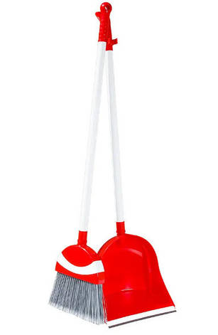 Совок з довгою ручкою + щітка з довгою ручкою (набір) TE-375, фото 1