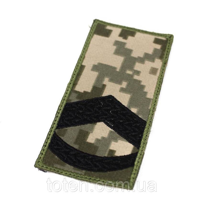 Шеврон Погон ЗСУ Погон Штаб Сержант на липучці тканина саржа. Розмір 10х5 см, фото 1