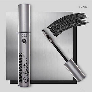 Туш для вій "Супершок.Об'єм і поділ" Avon Supershock Definition Mascara 10 мл