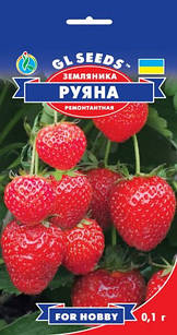 Насіння суниці садової сорт руяна (ремонтантна), 0,1 г, GL SEEDS, Україна