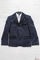 Пиджак серый с контрастными клапанами и хусточкой (140 см.) Herdal