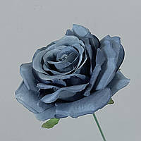 Головка искусственной розы синяя GR 069