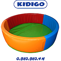 Сухой бассейн манеж для детей игровой мягкий KIDIGO "Круг 0,9" ПВХ, вторичный поролон