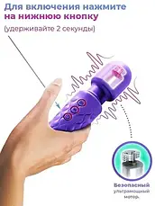 Ультрапотужний масажер 18+20 режимів вібрації, USB заряджання, фото 3
