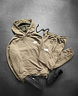 Мужской спортивный костюм The North Face коричневый весенний осенний | Комплект Зе Норд Фейс худи и штаны